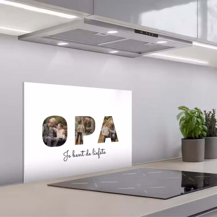 Gepersonaliseerd spatscherm - Opa - Lettercollage — 4