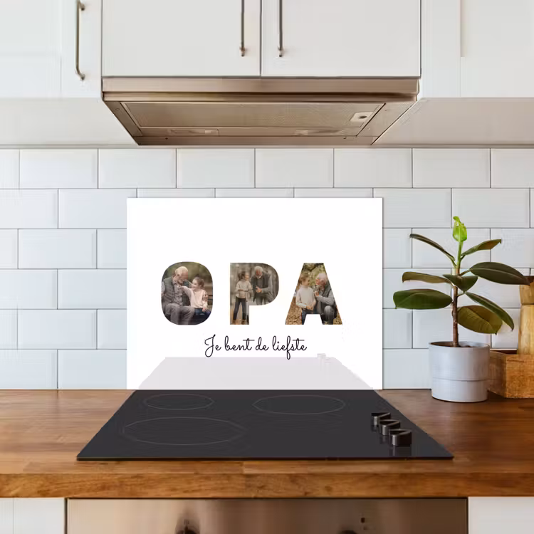 Gepersonaliseerd spatscherm - Opa - Lettercollage — 5