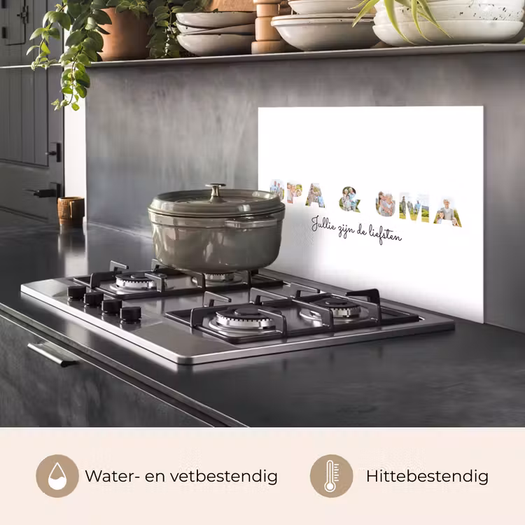 Gepersonaliseerd spatscherm - Opa & Oma - Lettercollage — 6