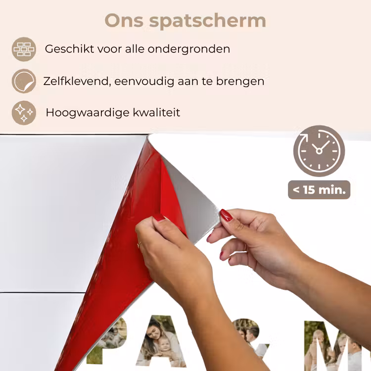 Gepersonaliseerd spatscherm - Pa & Moeke - Lettercollage — 3