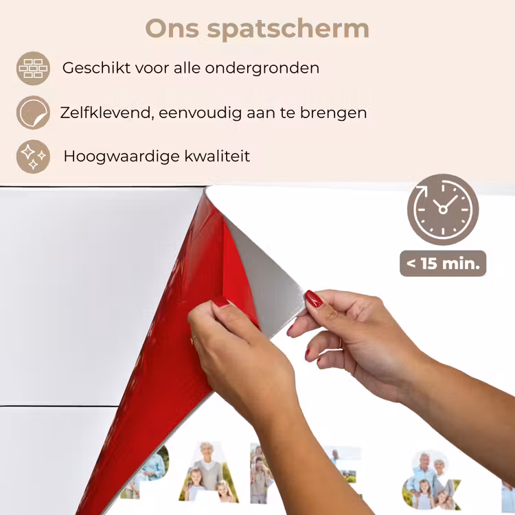 Gepersonaliseerd spatscherm - Pake & Beppe - Lettercollage — 3
