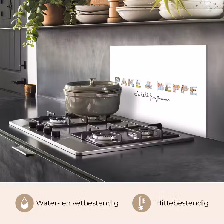 Gepersonaliseerd spatscherm - Pake & Beppe - Lettercollage — 6