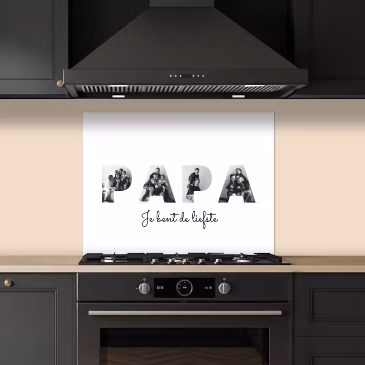 Gepersonaliseerd spatscherm - Papa - Lettercollage — 1