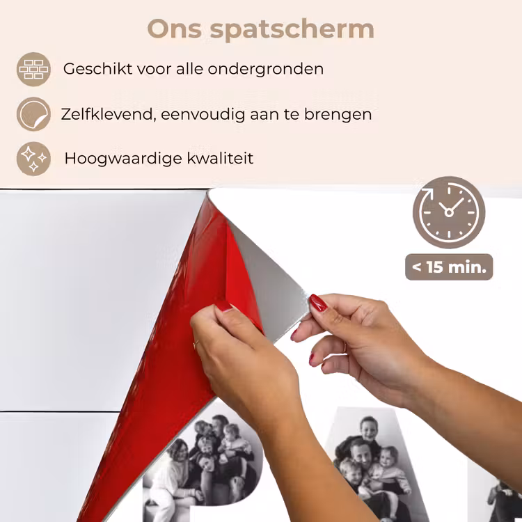 Gepersonaliseerd spatscherm - Papa - Lettercollage — 3