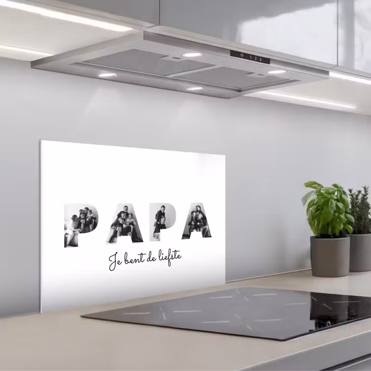 Gepersonaliseerd spatscherm - Papa - Lettercollage — 4