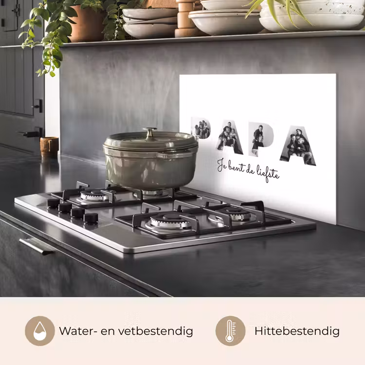 Gepersonaliseerd spatscherm - Papa - Lettercollage — 6