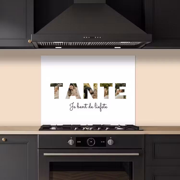 Gepersonaliseerd spatscherm - Tante - Lettercollage — 1