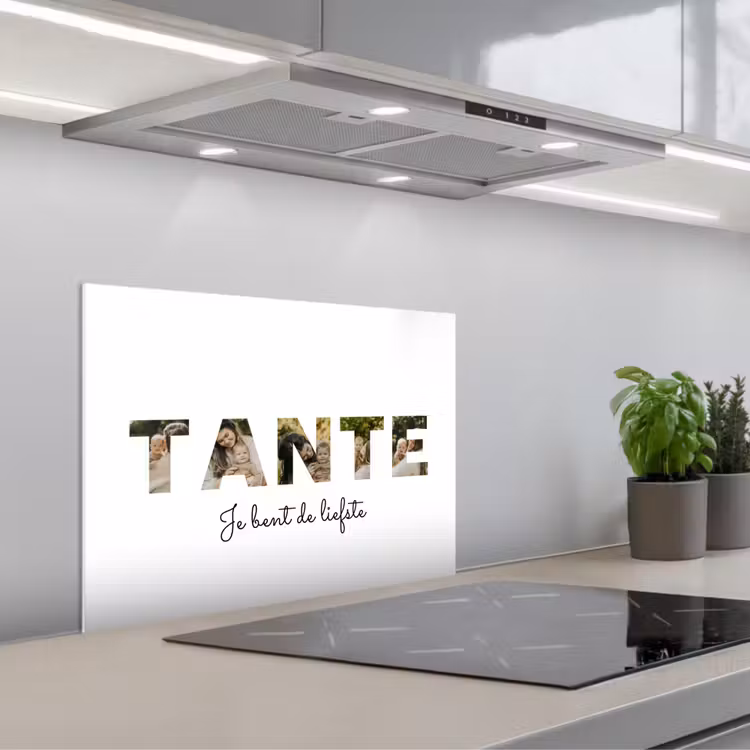 Gepersonaliseerd spatscherm - Tante - Lettercollage — 4