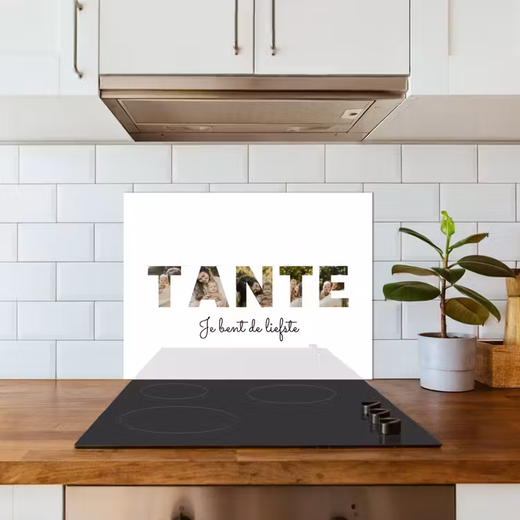 Gepersonaliseerd spatscherm - Tante - Lettercollage — 5