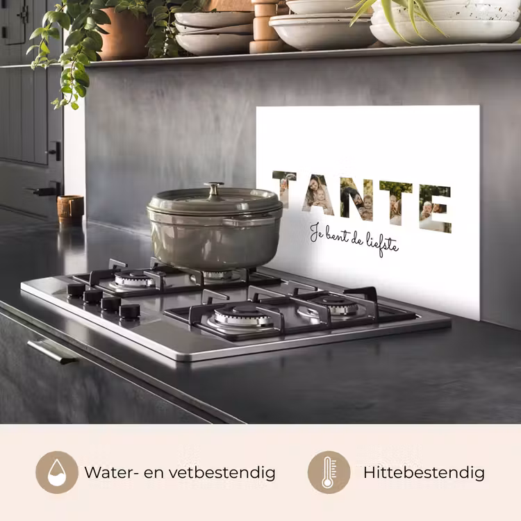 Gepersonaliseerd spatscherm - Tante - Lettercollage — 6