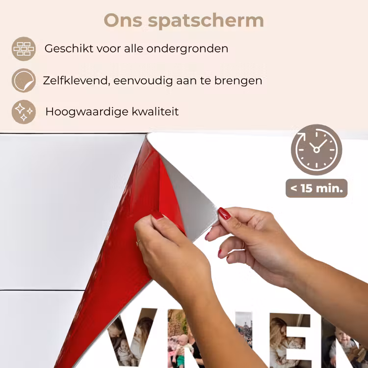 Gepersonaliseerd spatscherm - Vriendin - Lettercollage — 3