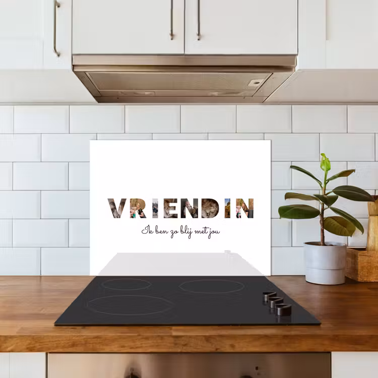 Gepersonaliseerd spatscherm - Vriendin - Lettercollage — 5