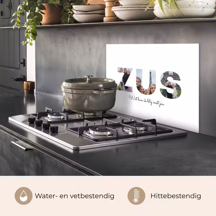 Gepersonaliseerd spatscherm - Zus - Lettercollage — 6