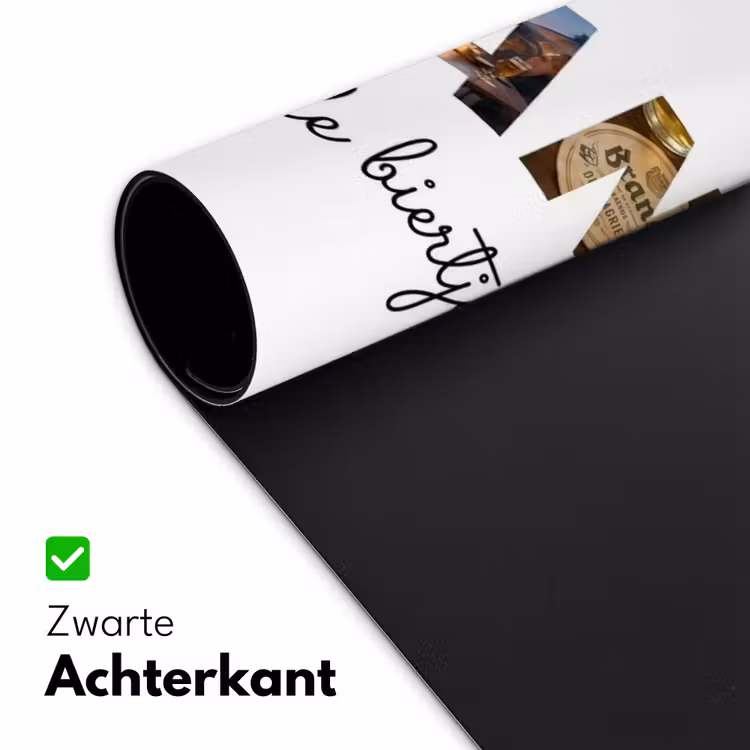 Gepersonaliseerde bureau onderlegger - Bedrankt - Lettercollage — 5