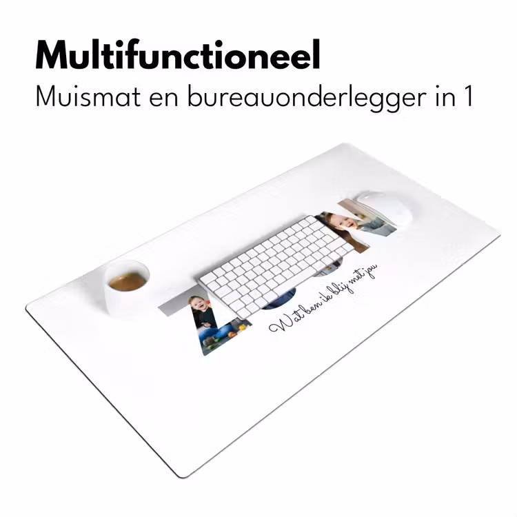 Gepersonaliseerde bureau onderlegger - Zoon - Lettercollage — 7