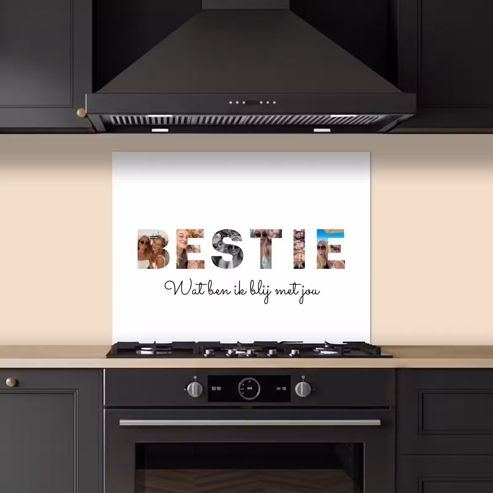 Gepersonaliseerd spatscherm - Bestie - Lettercollage — 1