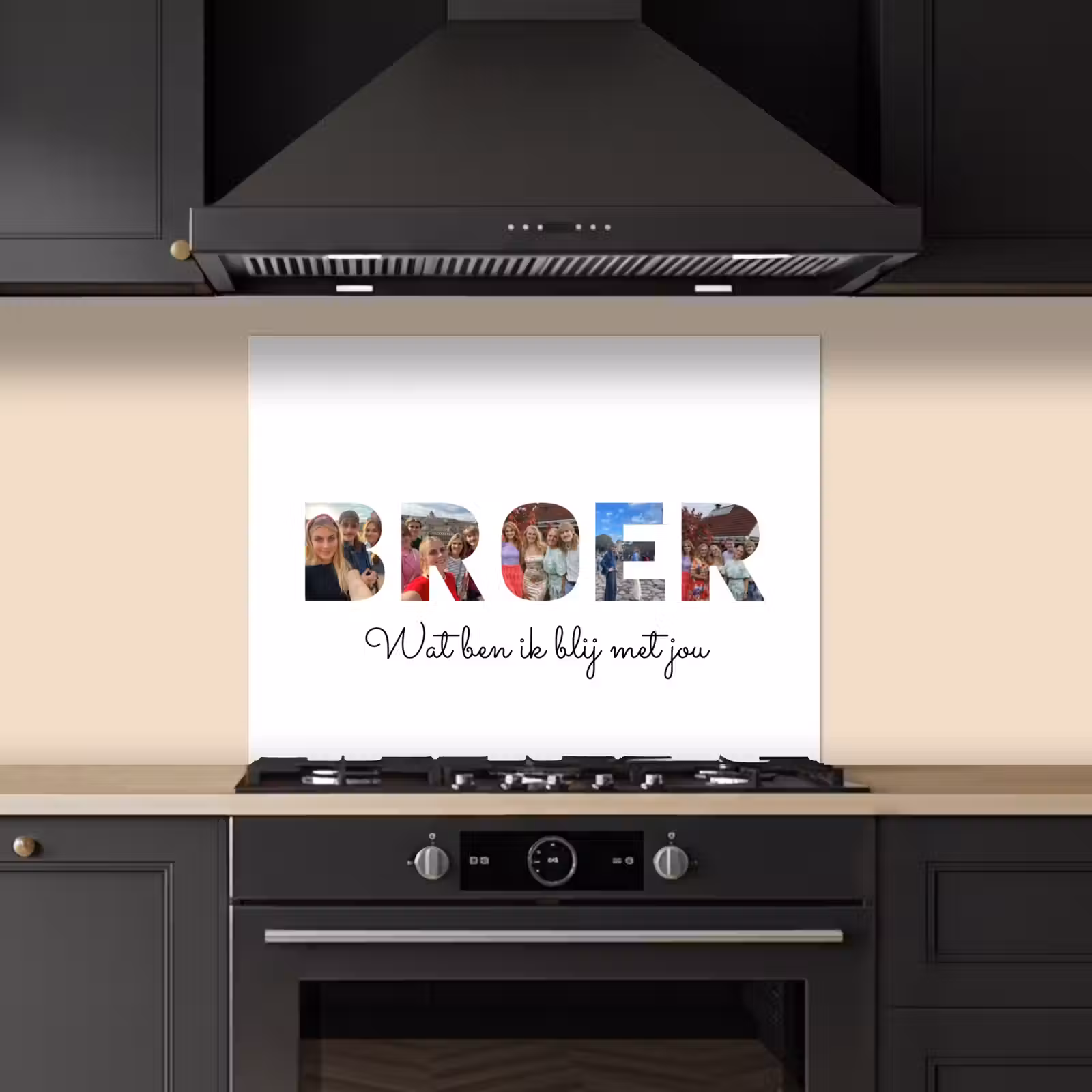 Gepersonaliseerd spatscherm - Broer - Lettercollage — 1