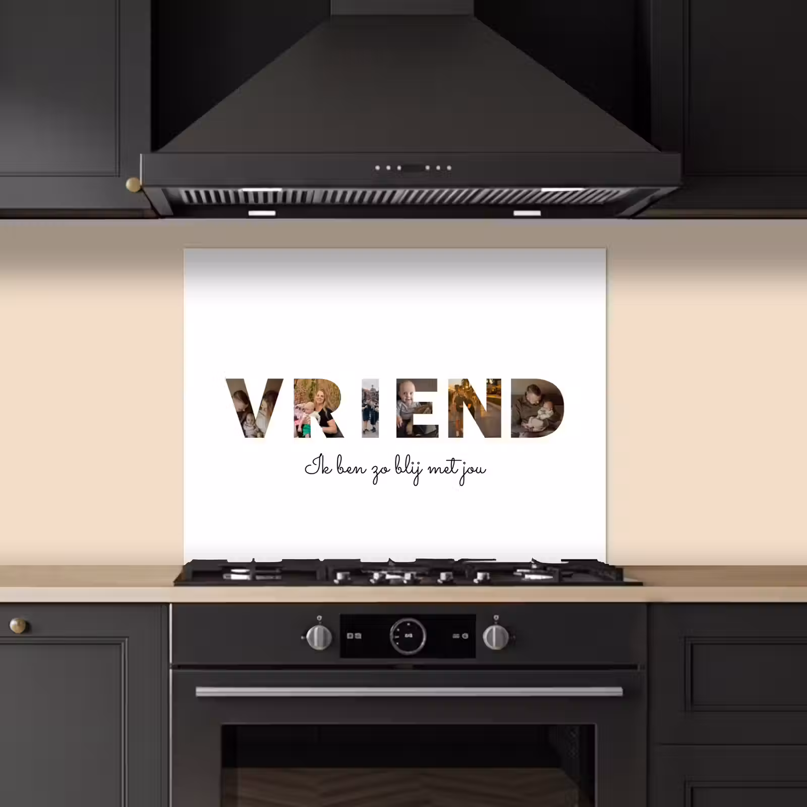 Gepersonaliseerd spatscherm - Vriend - Lettercollage — 1
