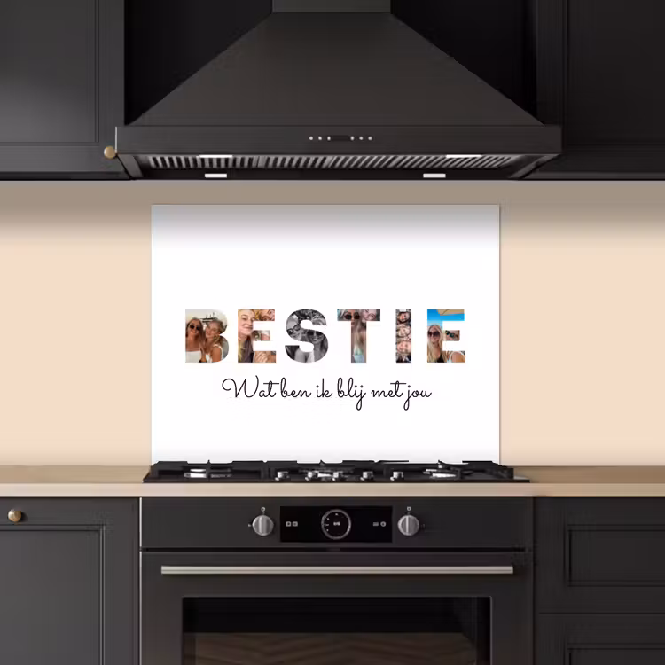 Gepersonaliseerd spatscherm - Bestie - Lettercollage — 1