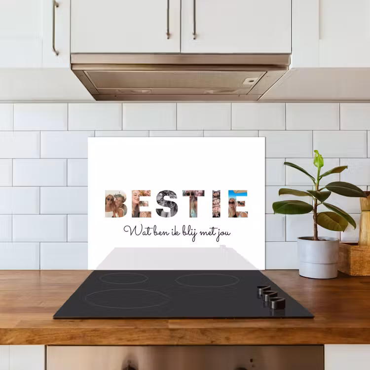 Gepersonaliseerd spatscherm - Bestie - Lettercollage — 5