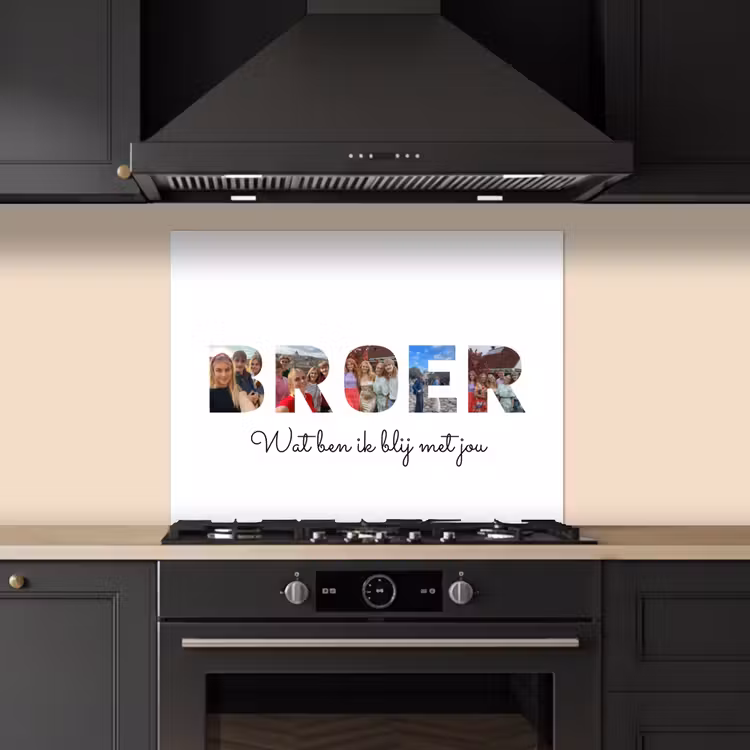 Gepersonaliseerd spatscherm - Broer - Lettercollage — 1