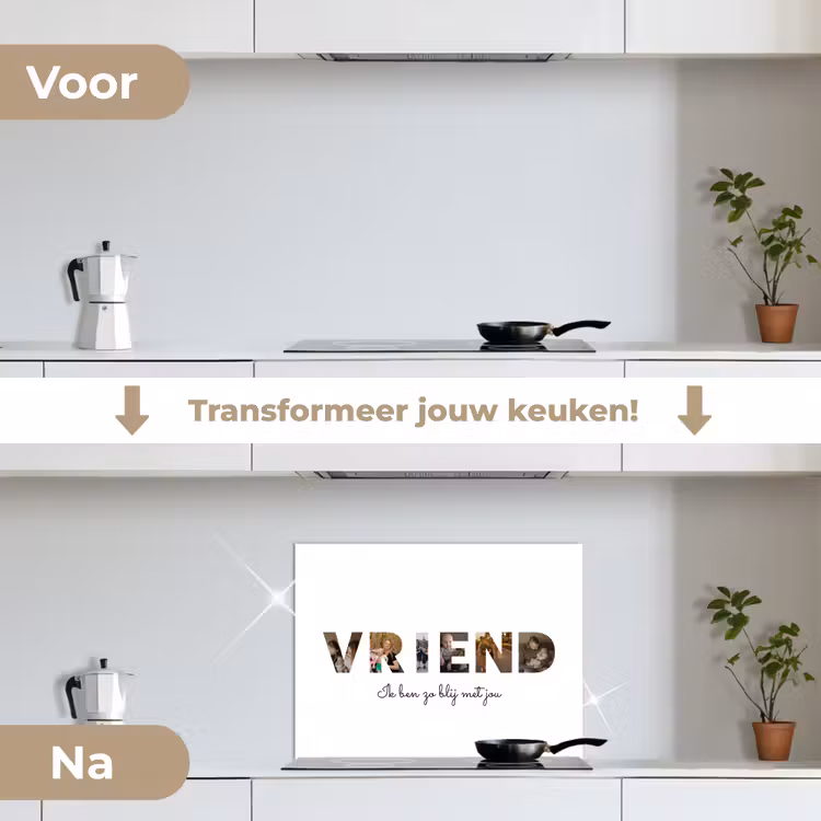 Gepersonaliseerd spatscherm - Vriend - Lettercollage — 2