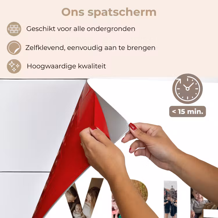 Gepersonaliseerd spatscherm - Vriend - Lettercollage — 3