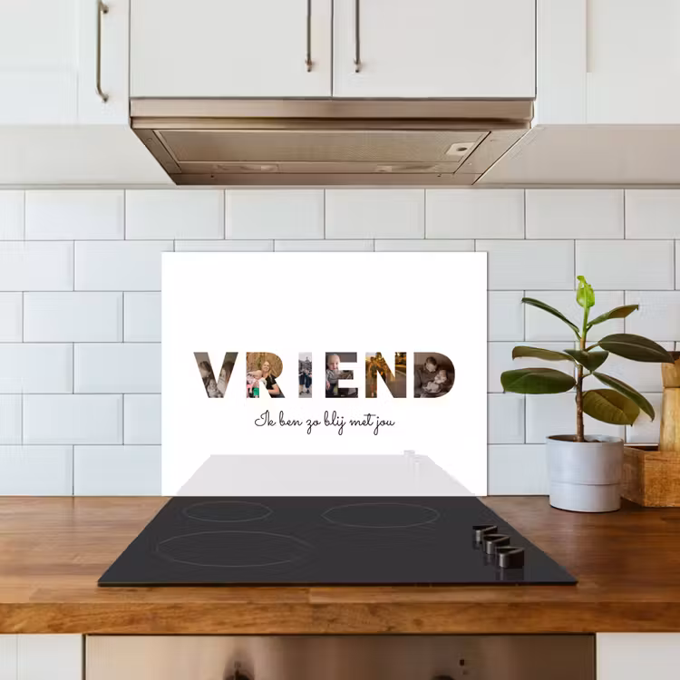 Gepersonaliseerd spatscherm - Vriend - Lettercollage — 5