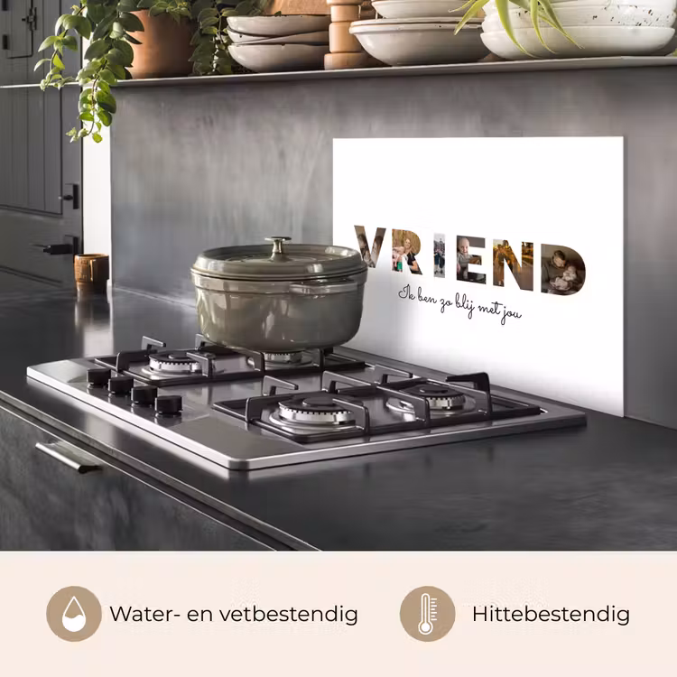 Gepersonaliseerd spatscherm - Vriend - Lettercollage — 6
