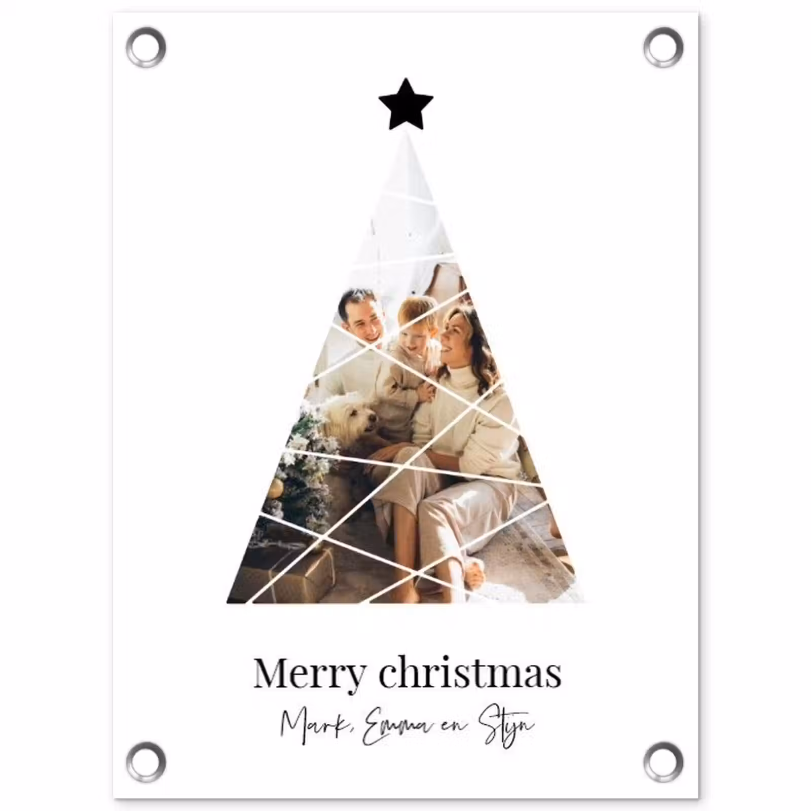 Gepersonaliseerde tuinposter - Christmas - Collage — 1
