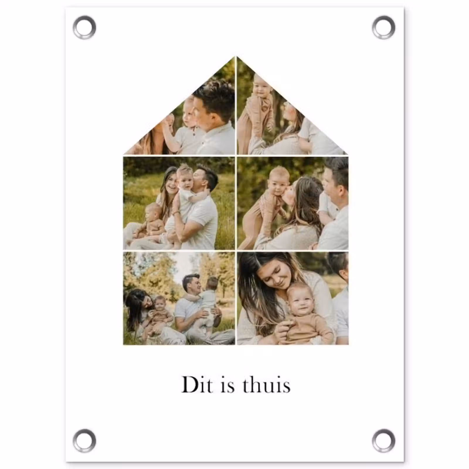 Gepersonaliseerde tuinposter - Dit Is Thuis - Collage — 1