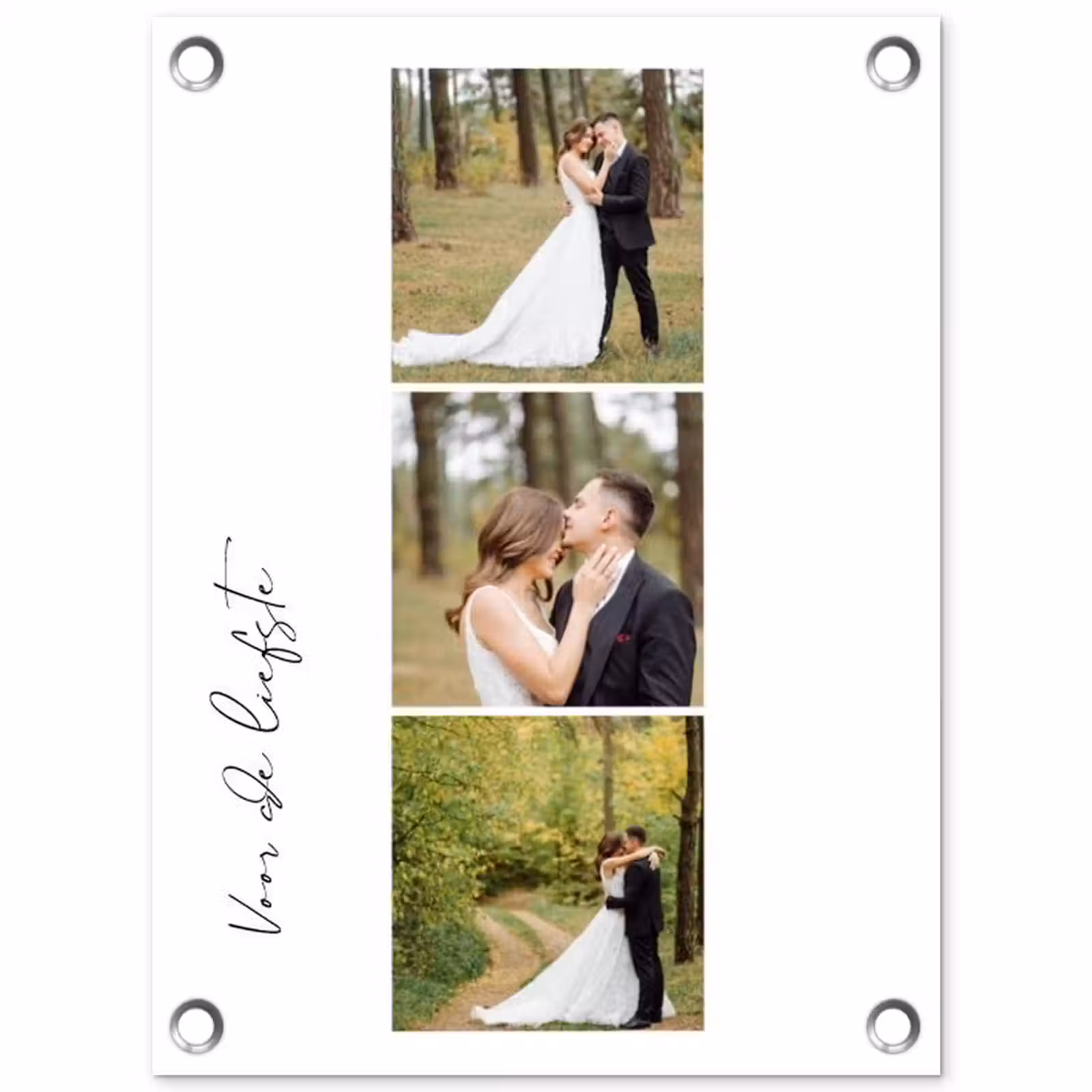Gepersonaliseerde tuinposter - Voor De Liefste - Collage — 1