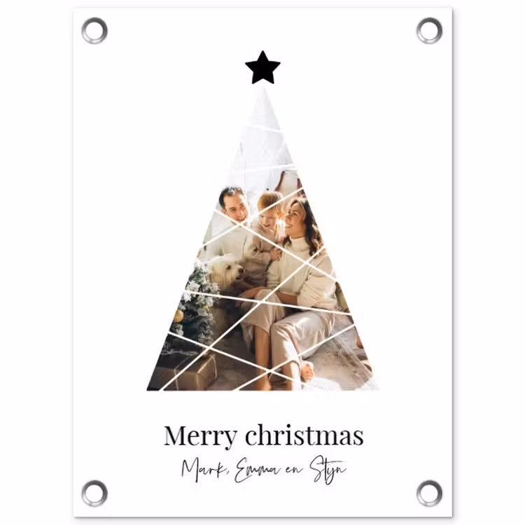 Gepersonaliseerde tuinposter - Christmas - Collage — 1
