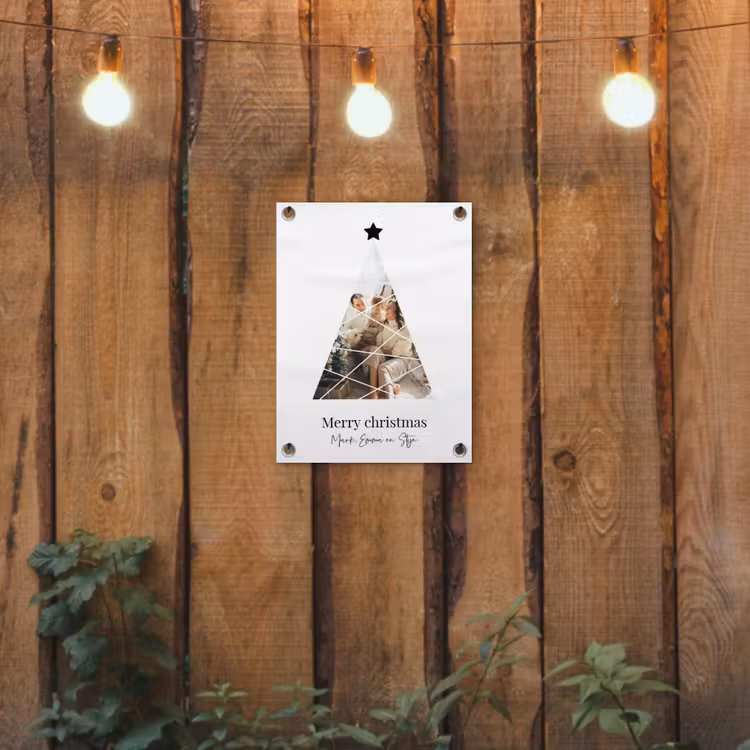 Gepersonaliseerde tuinposter - Christmas - Collage — 2