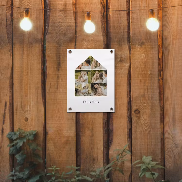 Gepersonaliseerde tuinposter - Dit Is Thuis - Collage — 2