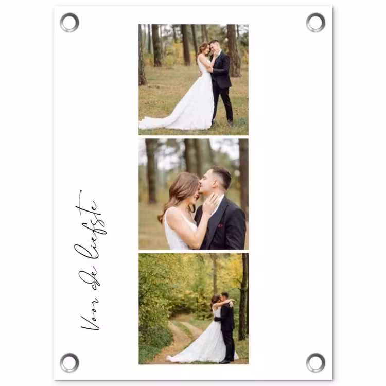 Gepersonaliseerde tuinposter - Voor De Liefste - Collage — 1