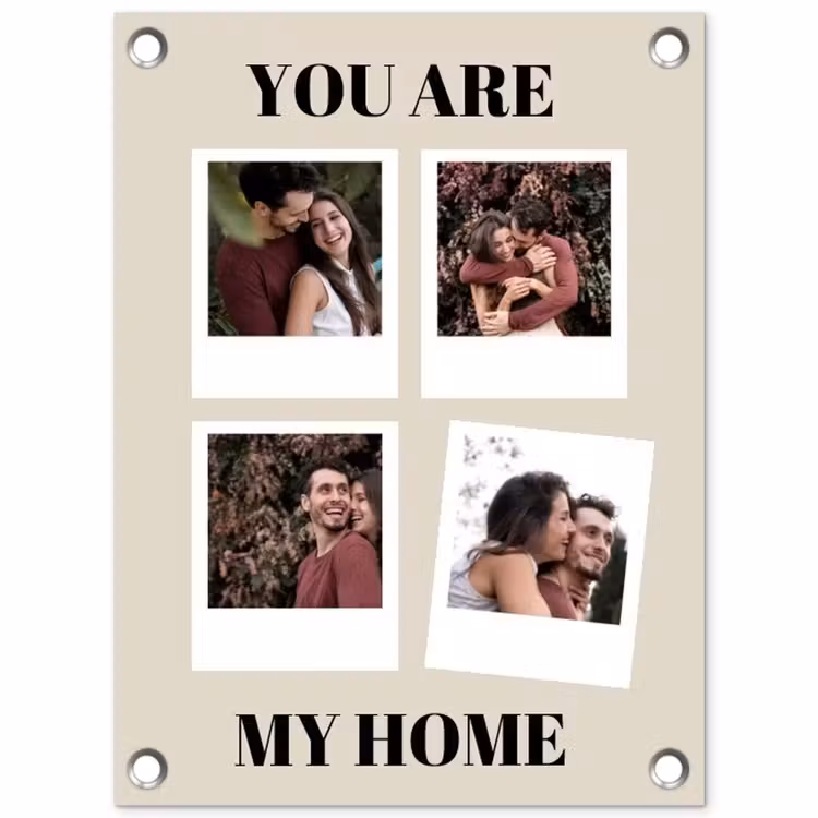 Gepersonaliseerde tuinposter - You Are My Home - Collage — 1