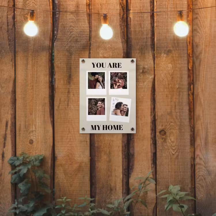 Gepersonaliseerde tuinposter - You Are My Home - Collage — 2