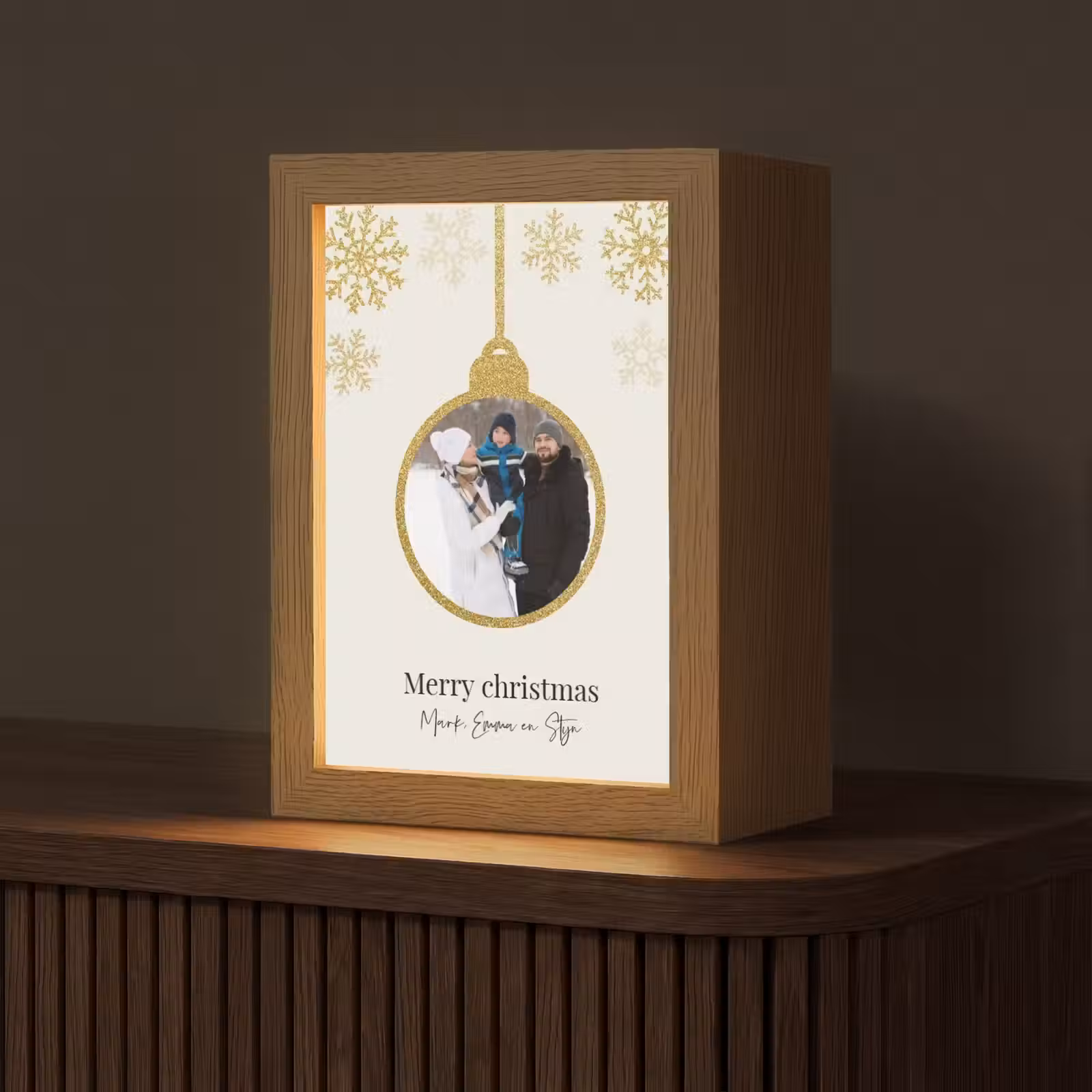 Gepersonaliseerde Lightbox - Kerstbal - Merry Christmas - Kerst — 1
