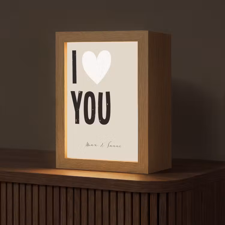 Gepersonaliseerde Lightbox - I Love You — 1