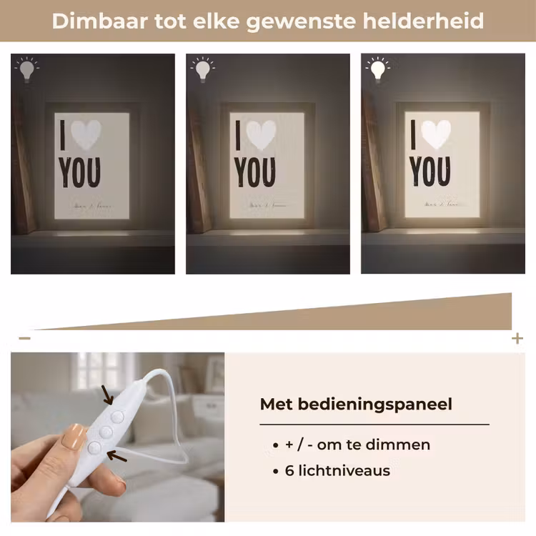 Gepersonaliseerde Lightbox - I Love You — 8