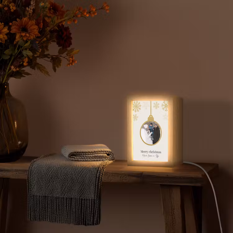 Gepersonaliseerde Lightbox - Kerstbal - Merry Christmas - Kerst — 3