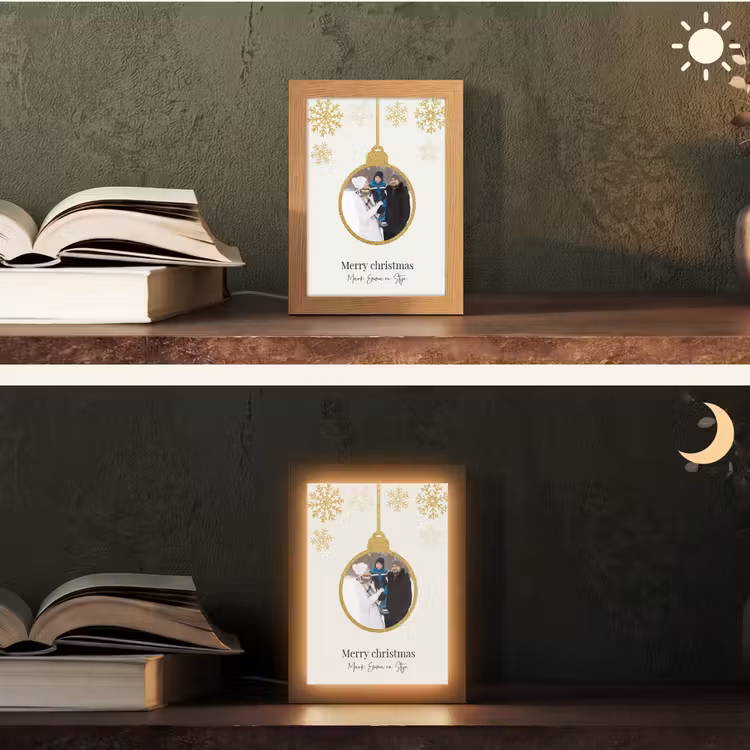 Gepersonaliseerde Lightbox - Kerstbal - Merry Christmas - Kerst — 5
