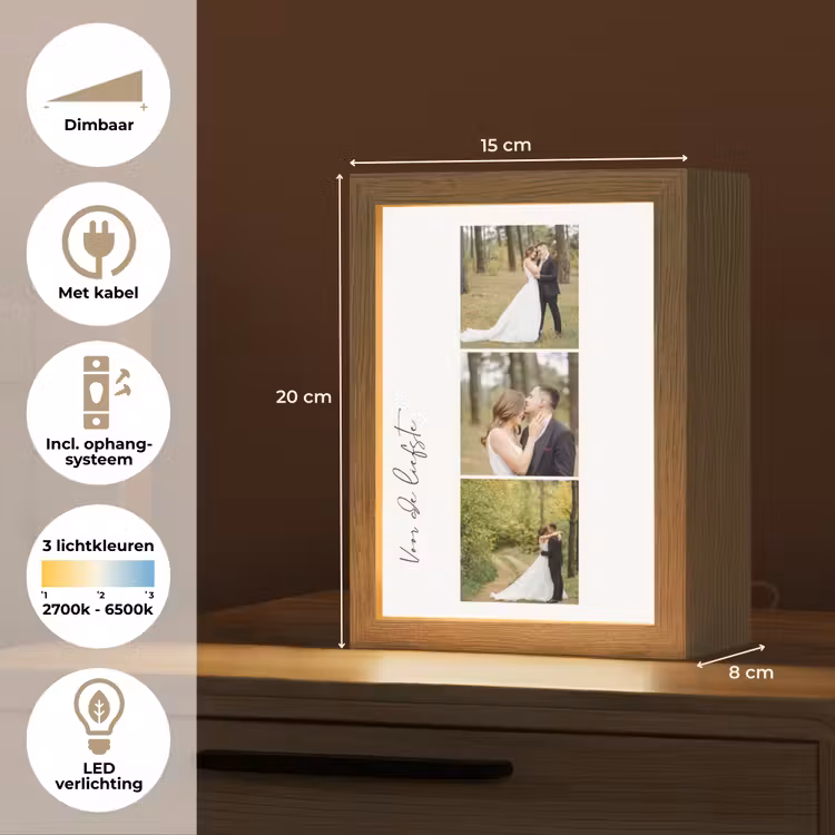 Gepersonaliseerde Lightbox - Voor De Liefste - Collage — 7