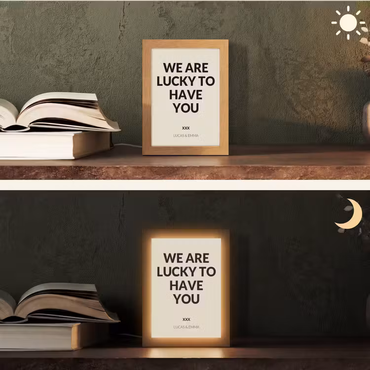 Gepersonaliseerde Lightbox - We Are Lucky To Have You — 5