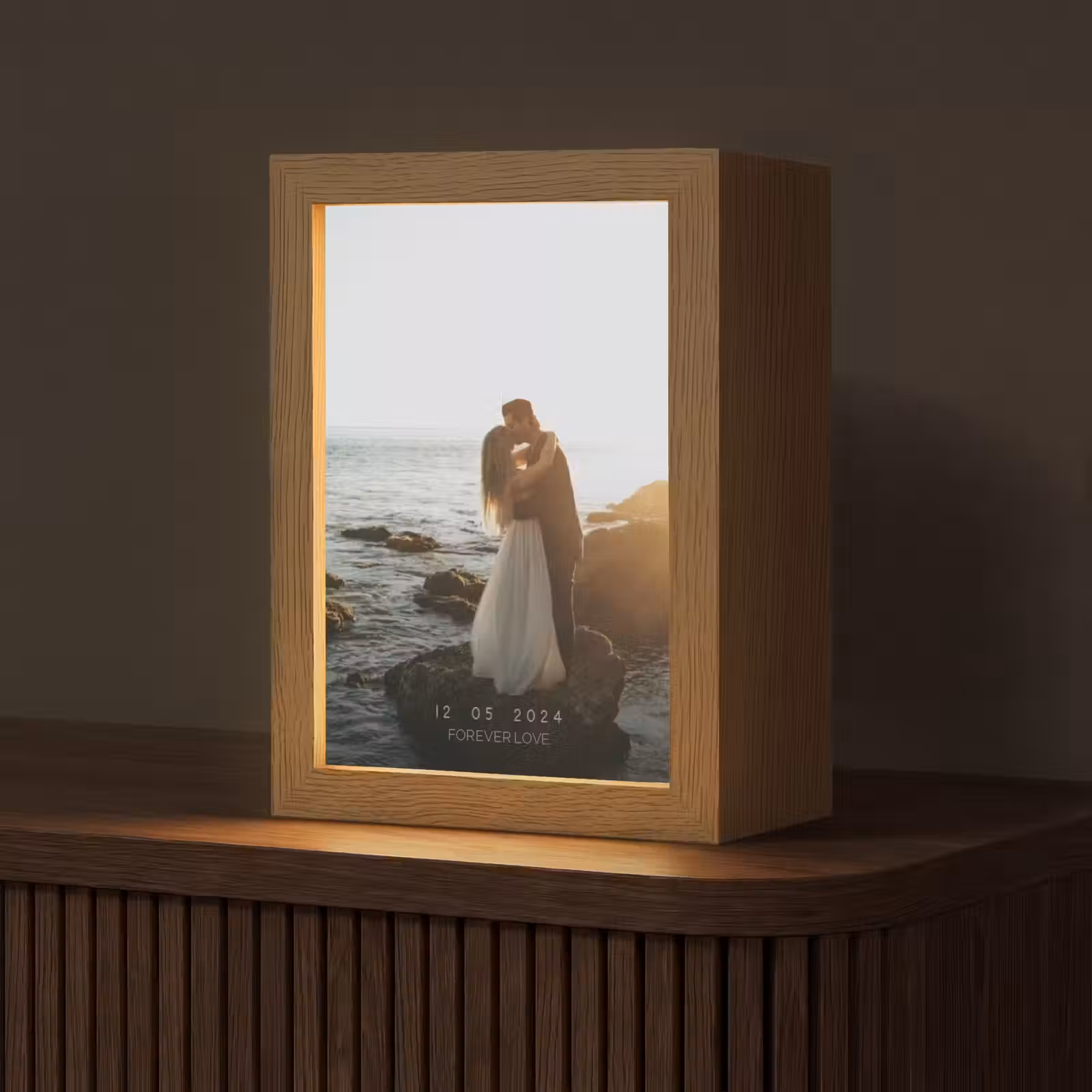 Gepersonaliseerde Lightbox - Forever Love - Datum - Jubileum — 1