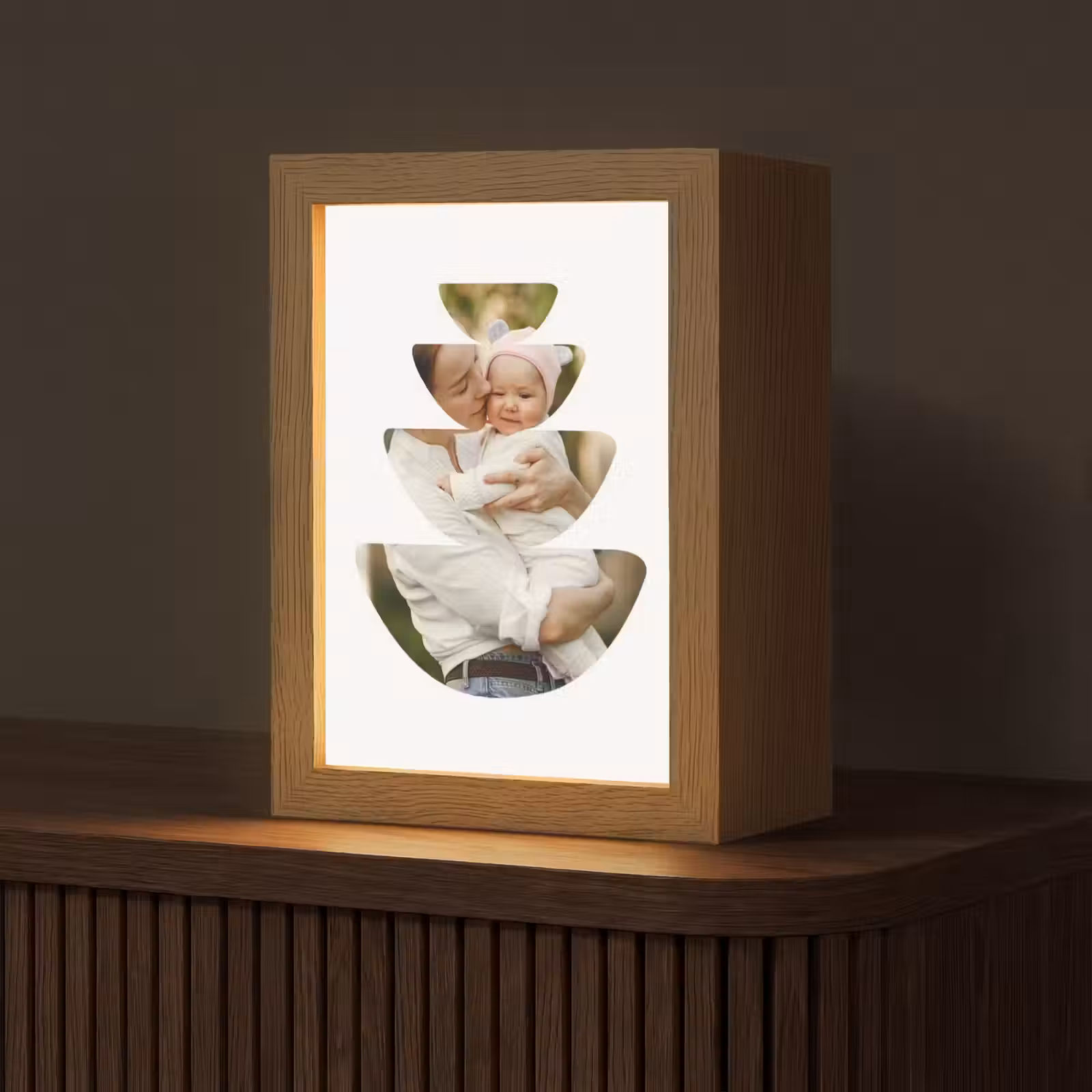 Gepersonaliseerde Lightbox - Foto in abstracte ronde vormen — 1