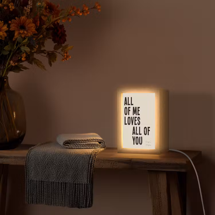 Gepersonaliseerde Lightbox - All Of Me Loves All Of You — 3