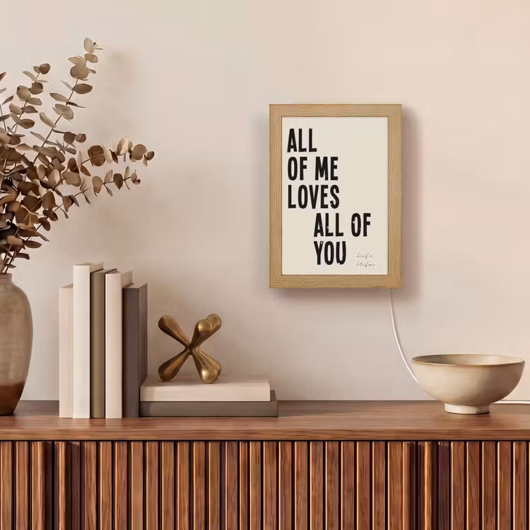 Gepersonaliseerde Lightbox - All Of Me Loves All Of You — 4