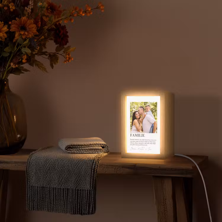 Gepersonaliseerde Lightbox - Familie Betekenis - Collage — 3